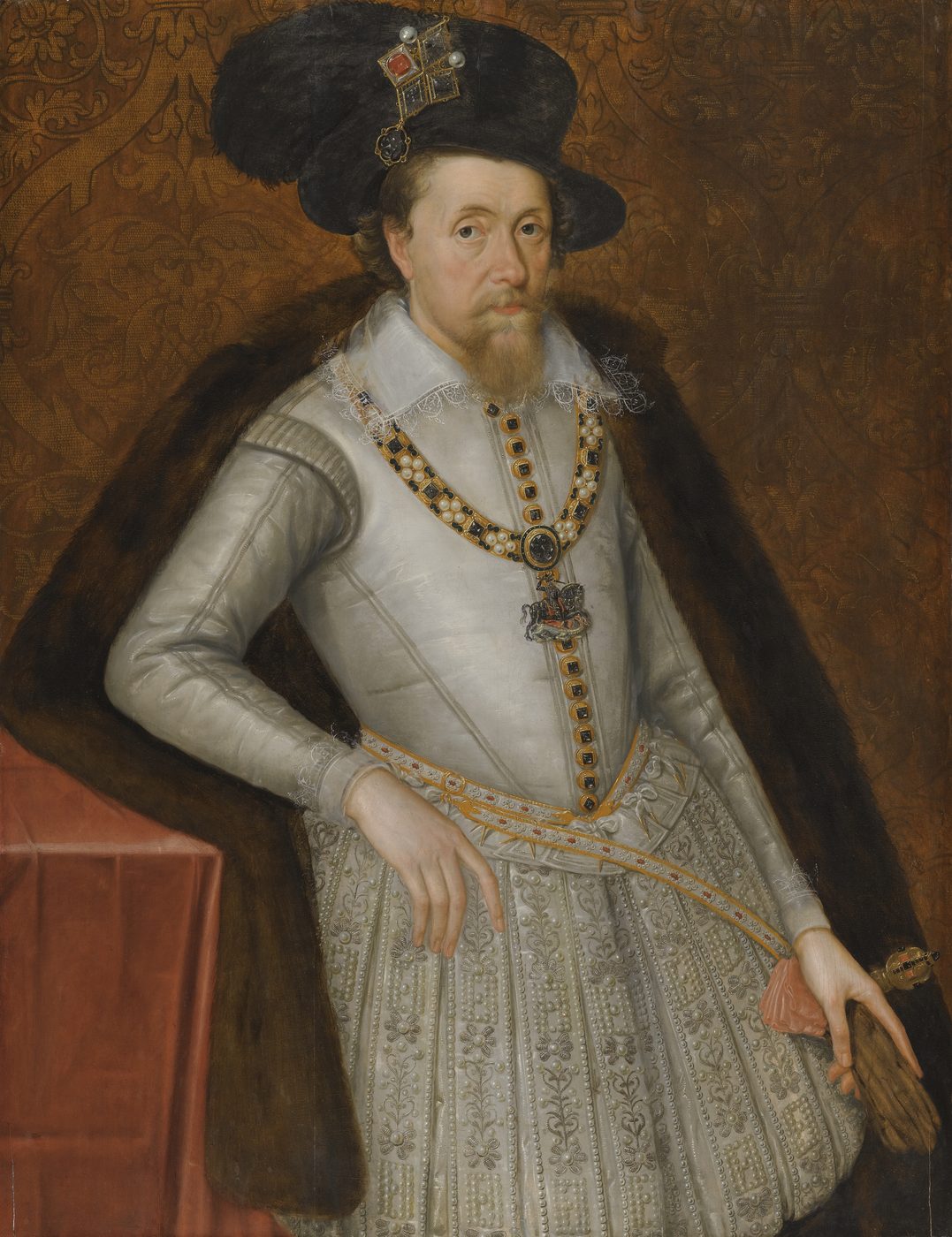 James I: “no bishop, no king” — the king who summoned the 1604 Hampton Court Conference, where a Puritan minister proposed the translation that became the Authorized (King James) Version.