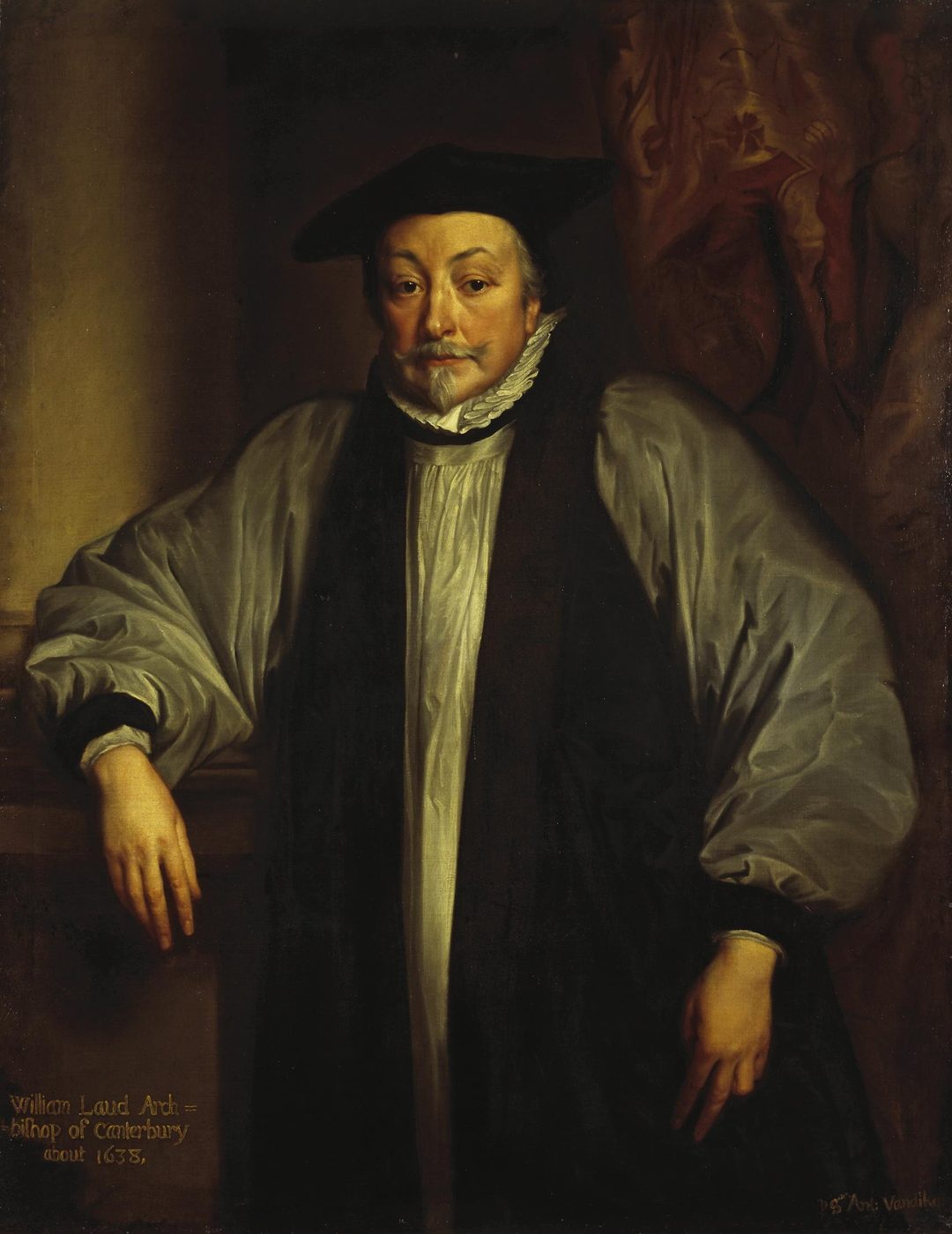 William Laud, Archbishop of Canterbury, who helped Charles I “turn the clock back” — renaming the communion table an “altar” and requiring people to bow to it.