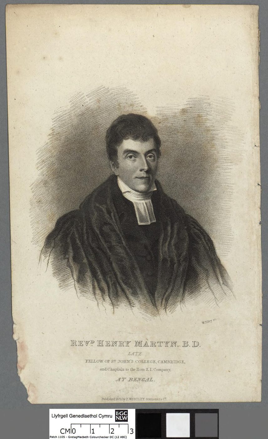 Henry Martyn, who went out from Simeon's congregation as a missionary to Persia and died there — one of the most revered missionaries in history.