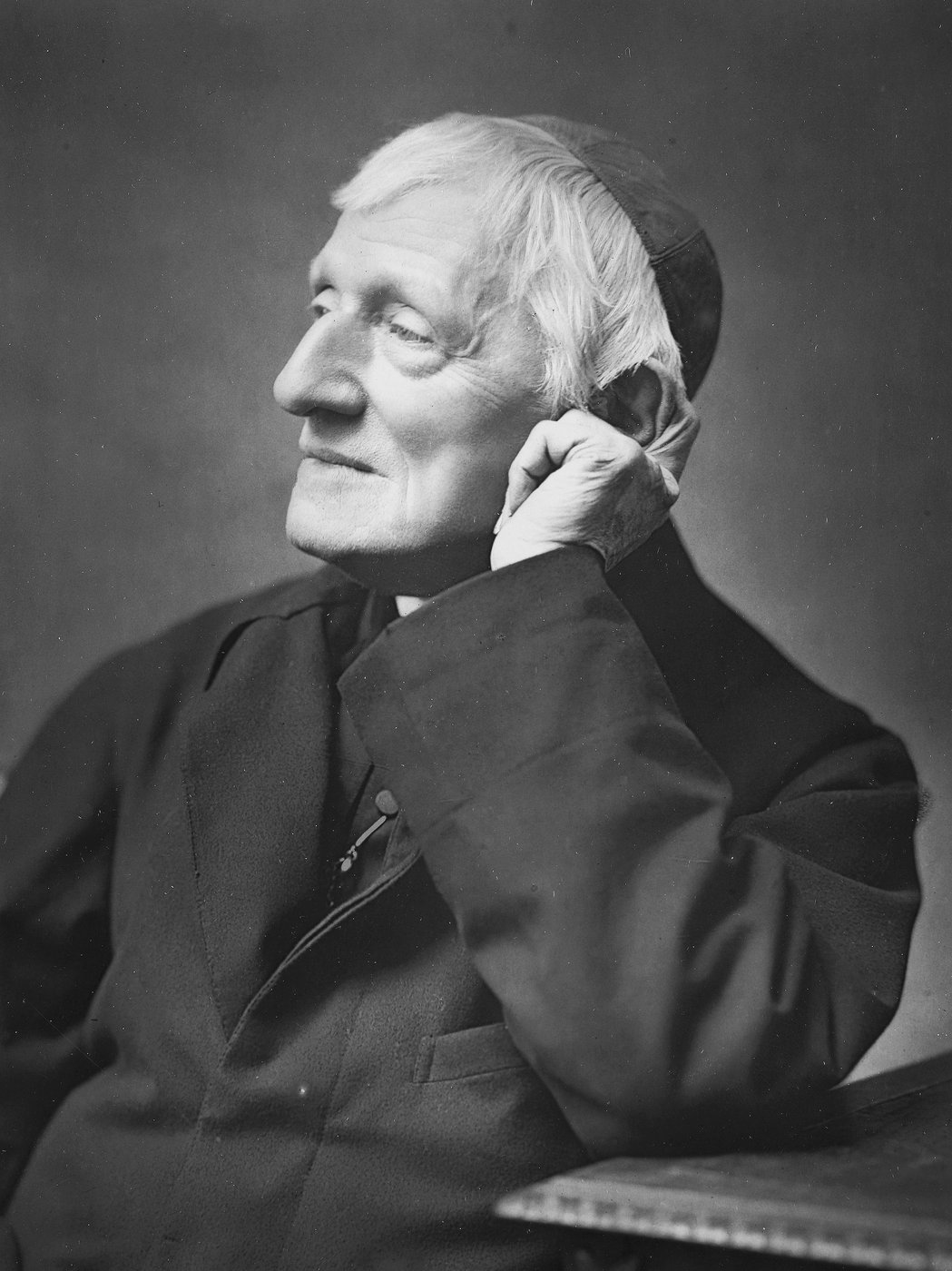 John Henry Newman (1801–1890), the intellectual leader of the Oxford Tractarian movement, photographed in 1887, after being made a Cardinal, more than four decades after leaving the Church of England for Rome in 1845.