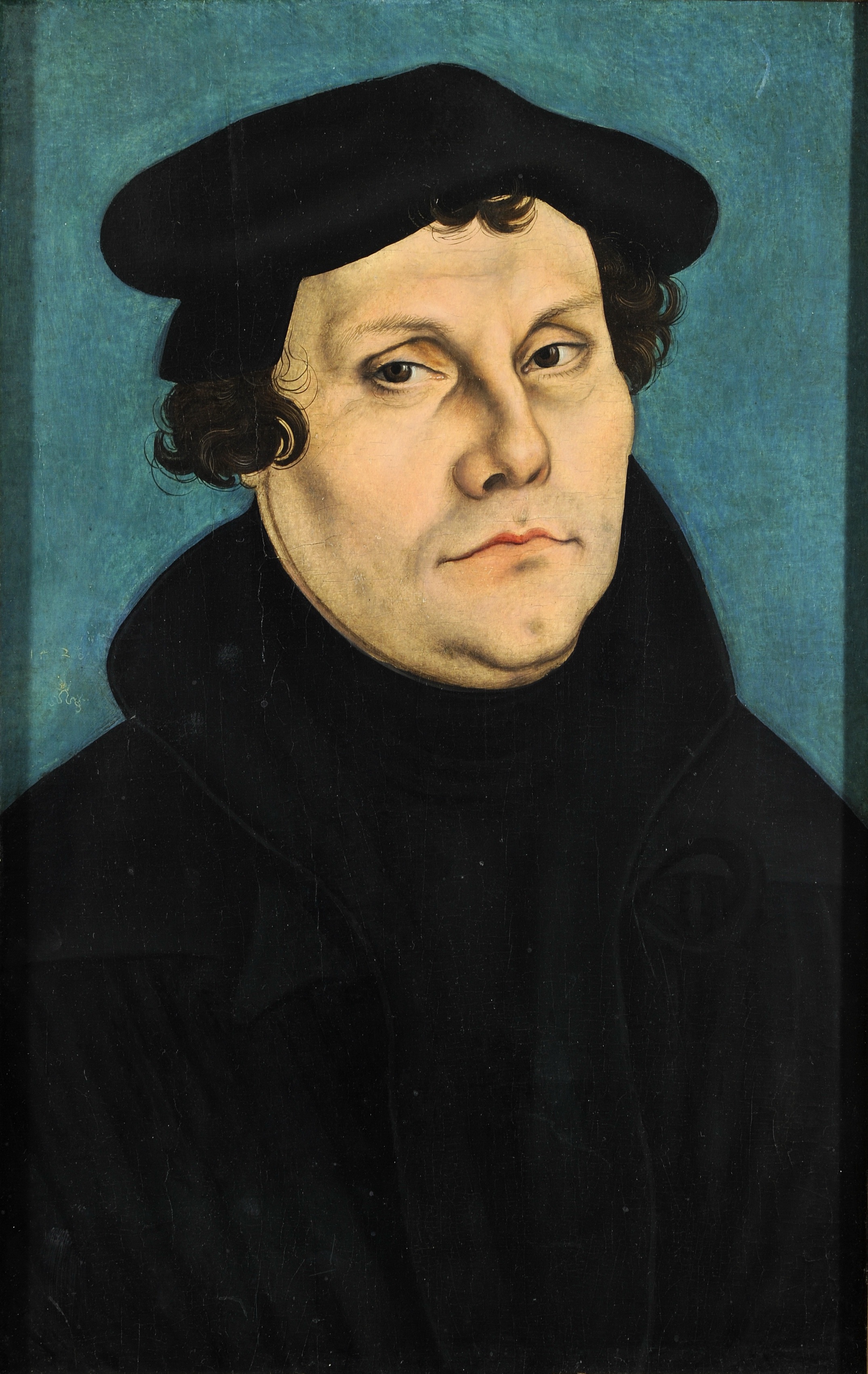 Portrait of Martin Luther, who put the Word of God back into the hands of ordinary people in German and affirmed: “The just shall live by faith.”